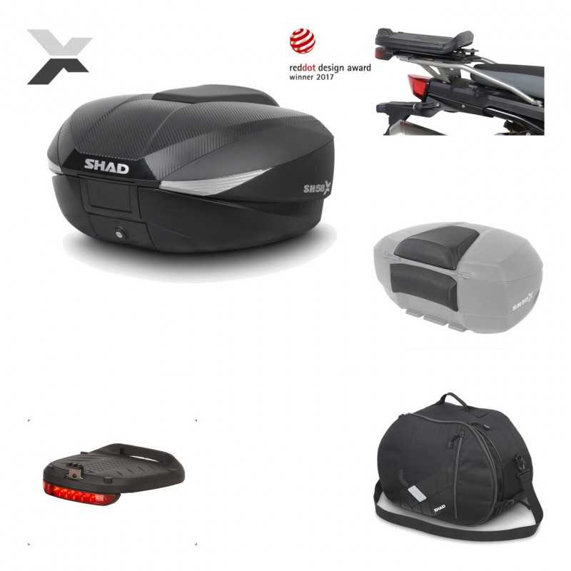 Rear trunk + mounting hardware + accessories  SH58X