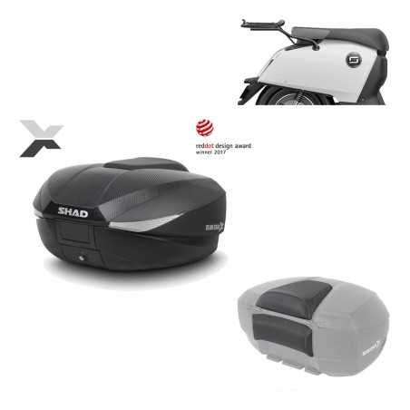 SHAD Baul trasero + herraje montaje respaldo de pasajero SH58X KIT-182575