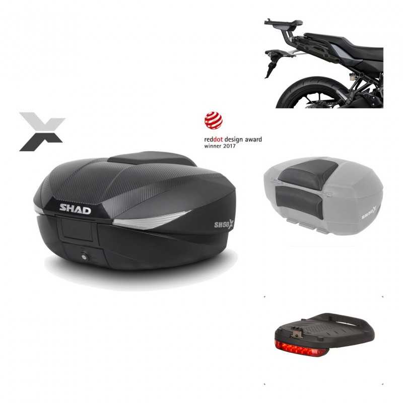 Rear trunk + mounting hardware + accessories  SH58X