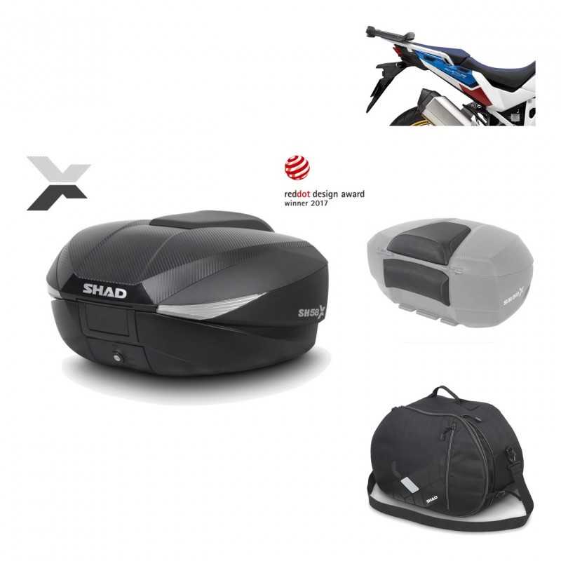 Rear trunk + mounting hardware + accessories  SH58X