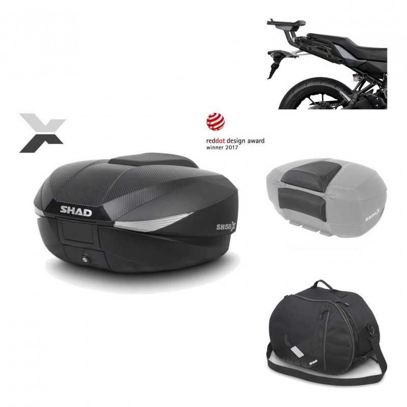 Rear trunk + mounting hardware + accessories  SH58X