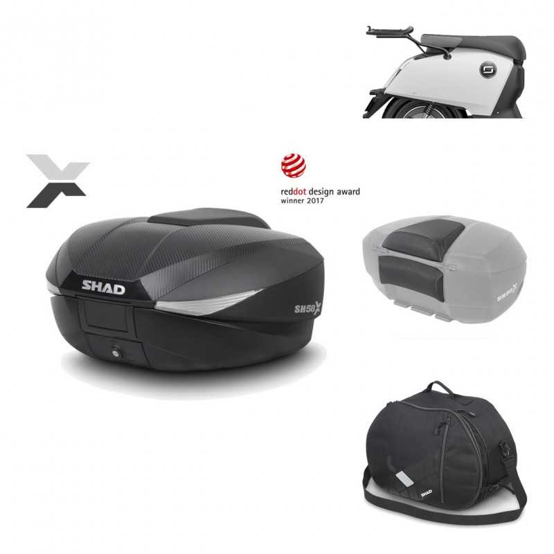 Rear trunk + mounting hardware + accessories  SH58X
