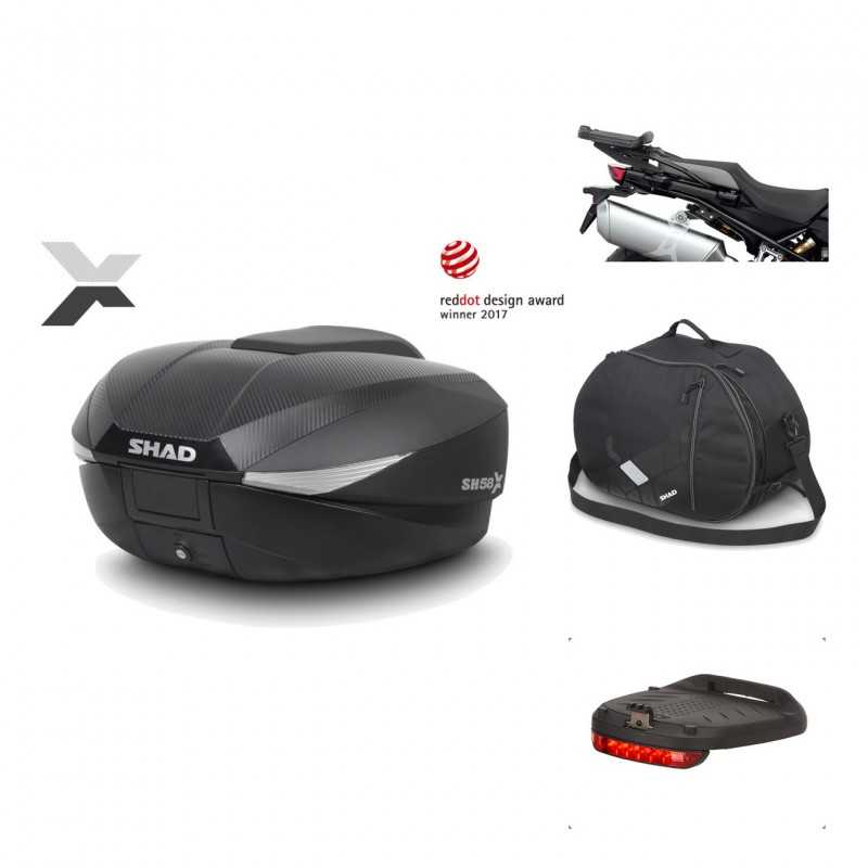 Rear trunk + mounting hardware + accessories  SH58X