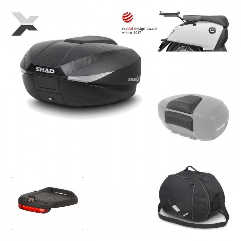 Rear trunk + mounting hardware + accessories  SH58X