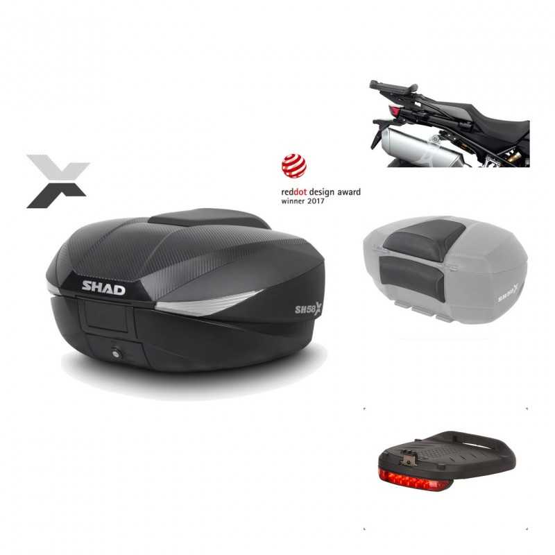 SHAD Baul trasero + herraje montaje accesorios SH58X KIT-182428