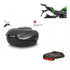 SHAD Baul trasero + herraje montaje luz de freno SH58X KIT-182528