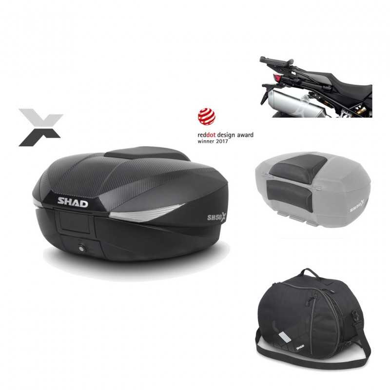 Rear trunk + mounting hardware + accessories  SH58X