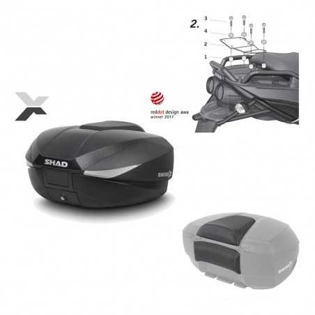 Back trunk + big top fitting + passenger support  SH58X