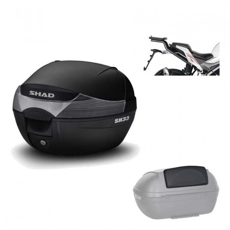 SHAD Baul trasero + herraje montaje respaldo de pasajero SH33 SH 33 KIT-182180