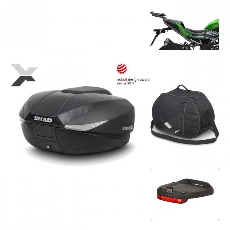 Rear trunk + mounting hardware + accessories  SH58X