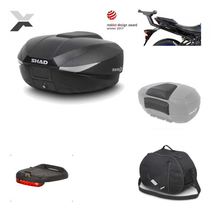 Rear trunk + mounting hardware + accessories  SH58X