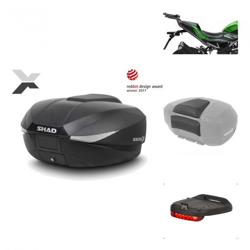 Rear trunk + mounting hardware + accessories  SH58X