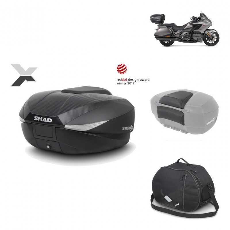 Rear trunk + mounting hardware + accessories  SH58X