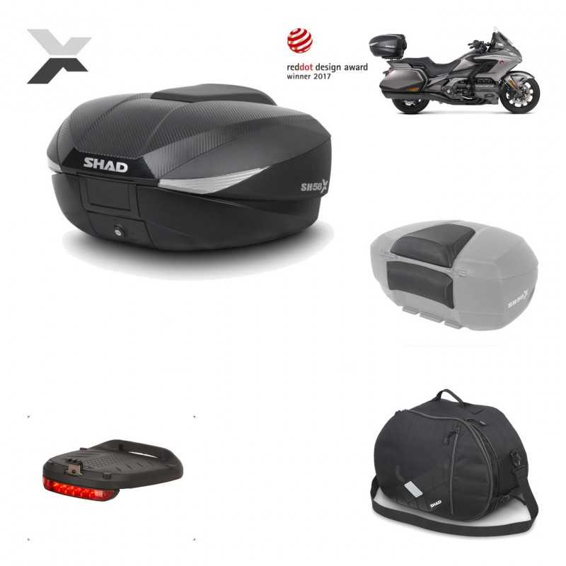 Rear trunk + mounting hardware + accessories  SH58X