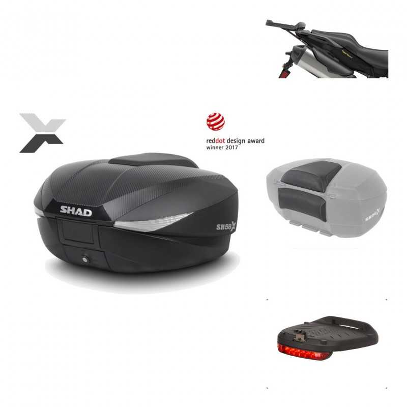 SHAD Baul trasero + herraje montaje accesorios SH58X KIT-182284