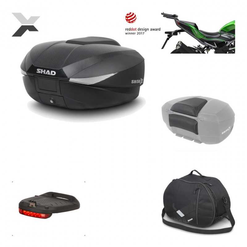 SHAD Baul trasero + herraje montaje accesorios SH58X KIT-182534
