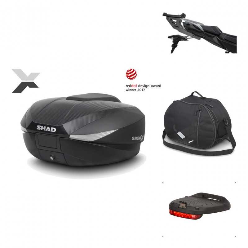Rear trunk + mounting hardware + accessories  SH58X