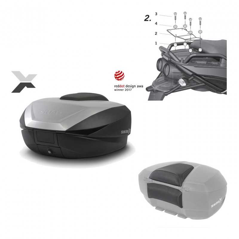 Back trunk + big top fitting + passenger support  SH59X ALU