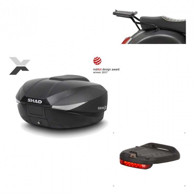 SHAD Baul trasero + herraje montaje luz de freno SH58X KIT-182536