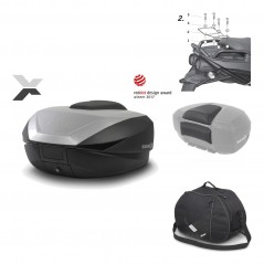 Rear trunk + mounting hardware + accessories  SH59X ALU