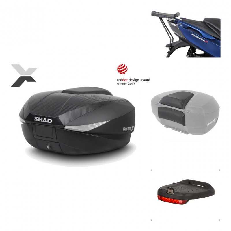 Rear trunk + mounting hardware + accessories  SH58X