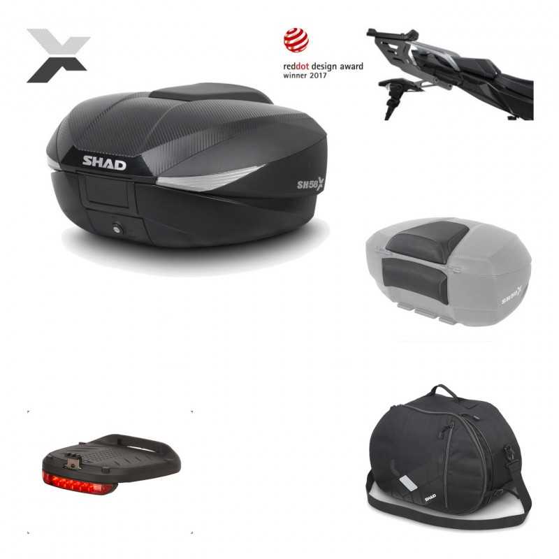 SHAD Baul trasero + herraje montaje accesorios SH58X KIT-182390