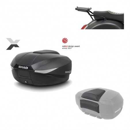 SHAD Baul trasero + herraje montaje respaldo de pasajero SH58X KIT-182539