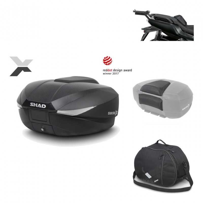 Rear trunk + mounting hardware + accessories  SH58X