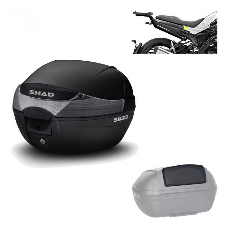 SHAD Baul trasero + herraje montaje respaldo de pasajero SH33 SH 33 KIT-182192