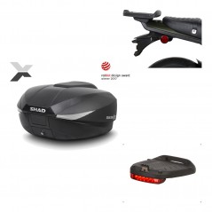 SHAD Baul trasero + herraje montaje luz de freno SH58X KIT-182344