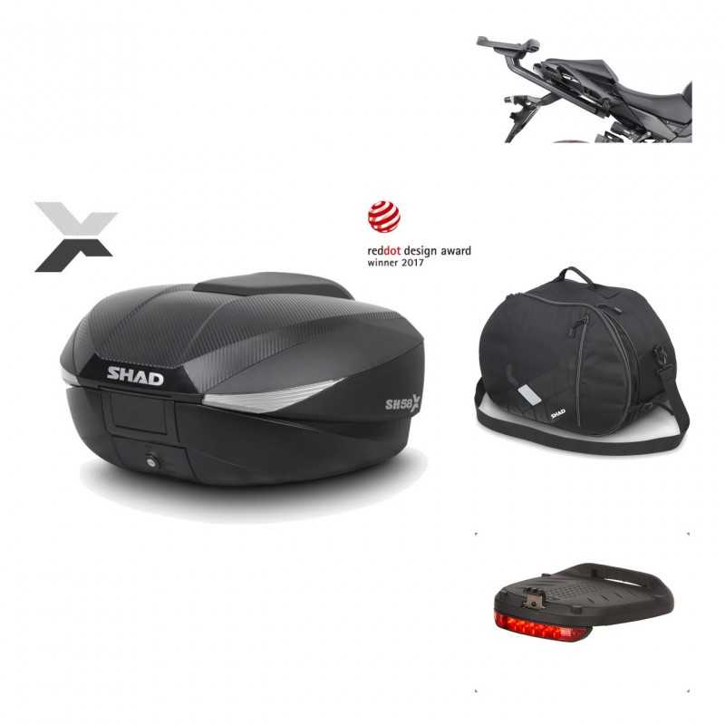Rear trunk + mounting hardware + accessories  SH58X