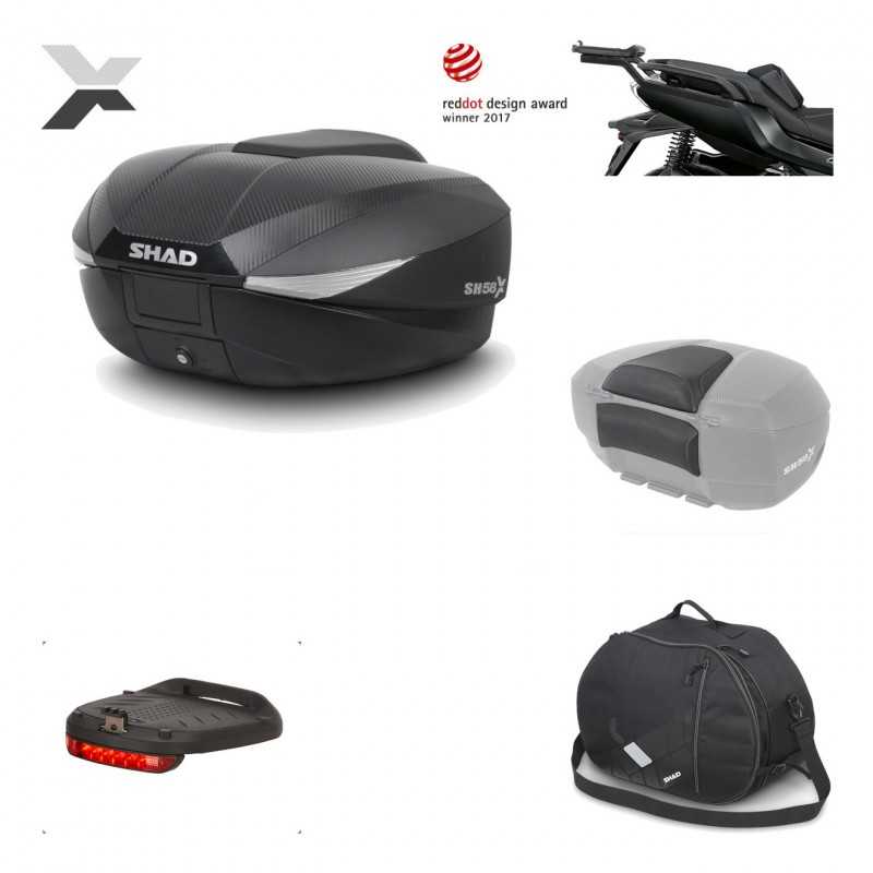 Rear trunk + mounting hardware + accessories  SH58X