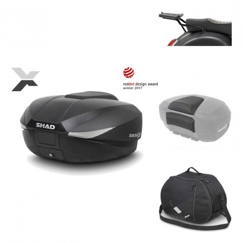 Rear trunk + mounting hardware + accessories  SH58X