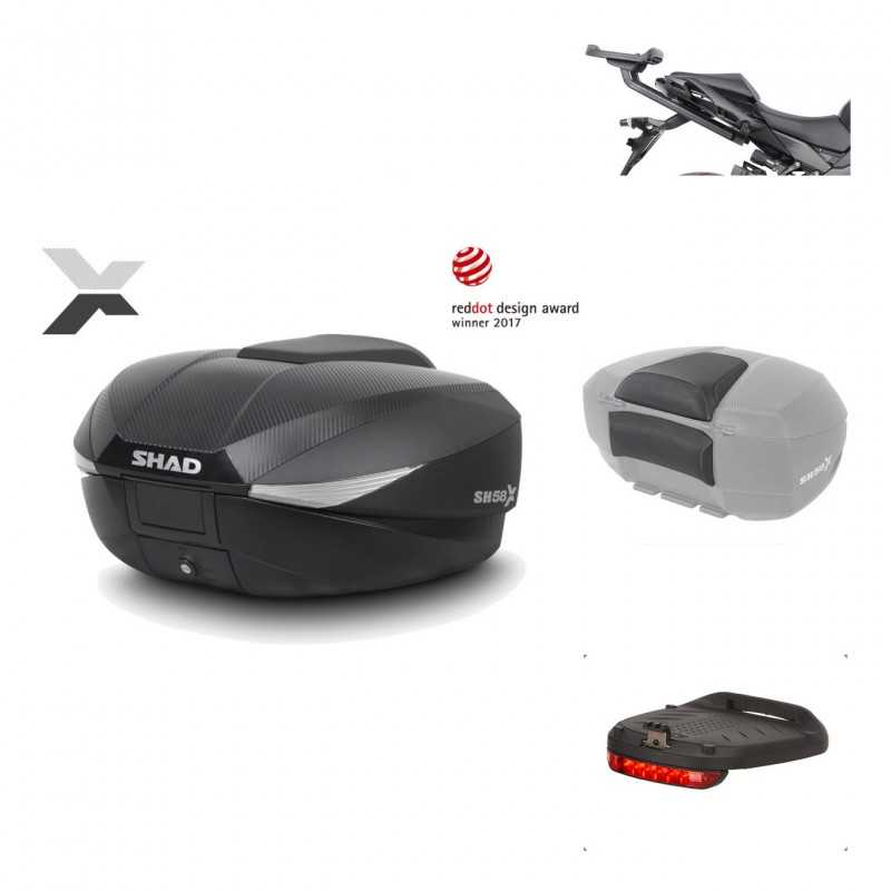 SHAD Baul trasero + herraje montaje accesorios SH58X KIT-182444