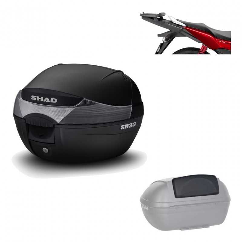 SHAD Baul trasero + herraje montaje respaldo de pasajero SH33 SH 33 KIT-182196