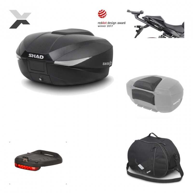 Rear trunk + mounting hardware + accessories  SH58X
