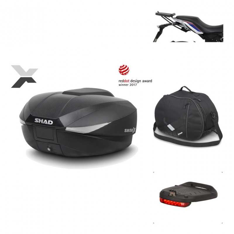 SHAD Baul trasero + herraje montaje accesorios SH58X KIT-182298