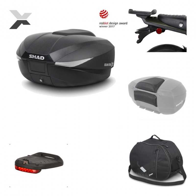 Rear trunk + mounting hardware + accessories  SH58X