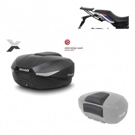 SHAD Baul trasero + herraje montaje respaldo de pasajero SH58X KIT-182299