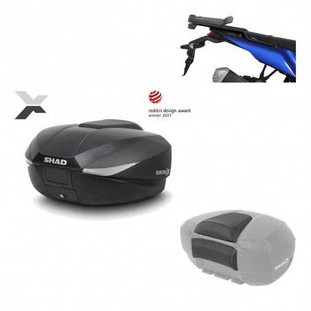SHAD Baul trasero + herraje montaje respaldo de pasajero SH58X KIT-182547