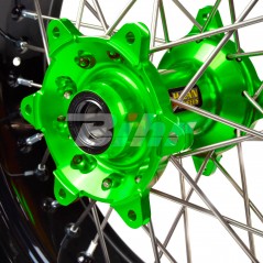 Full wheel black hoop  17-5,00 buje verde 1 26009/3/7
