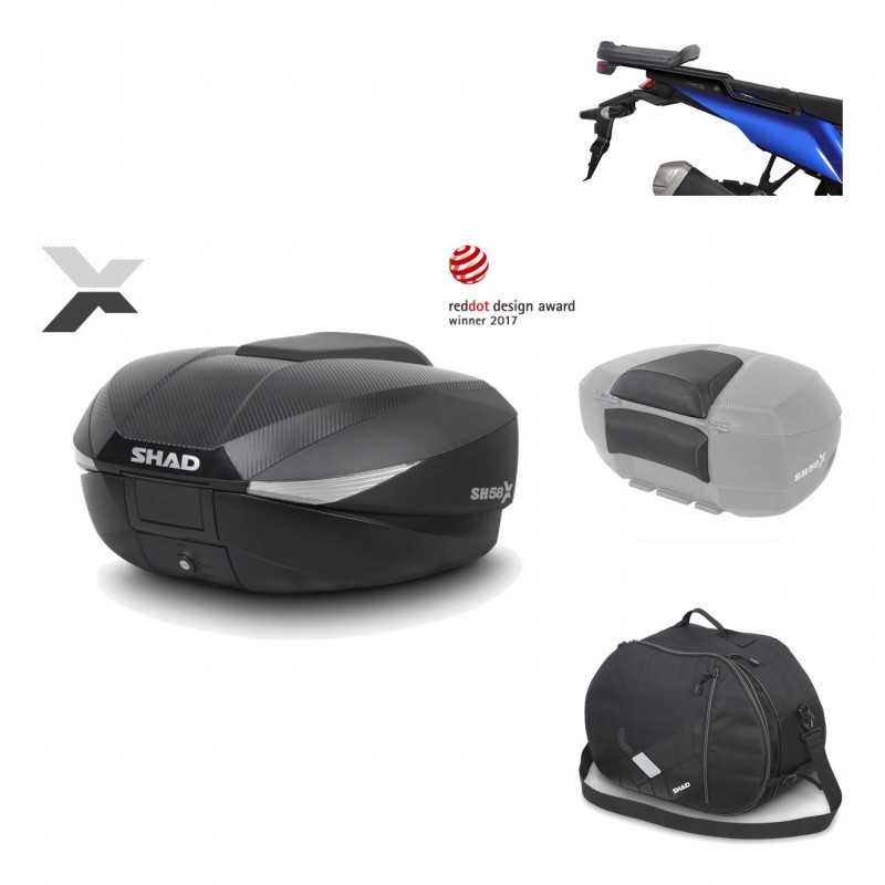 Rear trunk + mounting hardware + accessories  SH58X