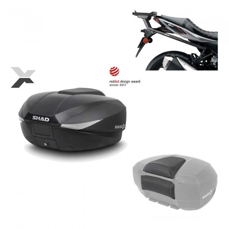 SHAD Baul trasero + herraje montaje respaldo de pasajero SH58X KIT-182355
