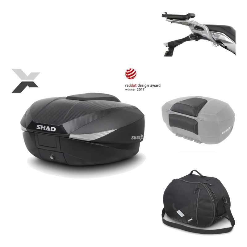 Rear trunk + mounting hardware + accessories  SH58X