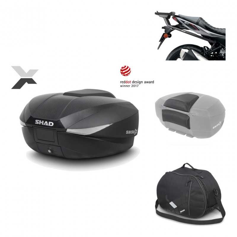 SHAD Baul trasero + herraje montaje accesorios SH58X KIT-182357