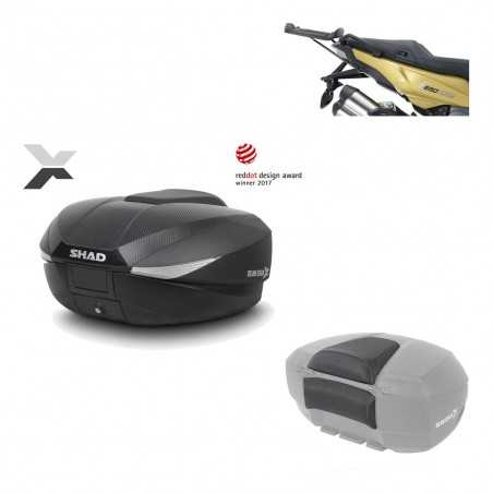 SHAD Baul trasero + herraje montaje respaldo de pasajero SH58X KIT-182259