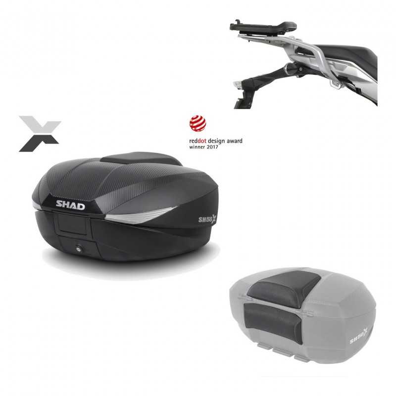 SHAD Baul trasero + herraje montaje respaldo de pasajero SH58X KIT-182307