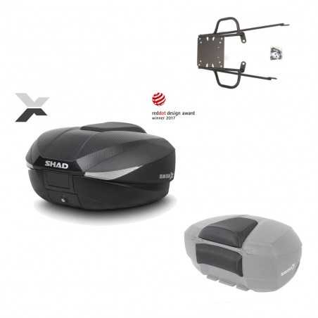 SHAD Baul trasero + herraje montaje respaldo de pasajero SH58X KIT-182257