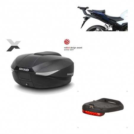 SHAD Baul trasero + herraje montaje luz de freno SH58X KIT-182408