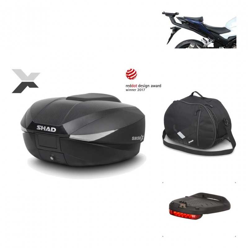 Rear trunk + mounting hardware + accessories  SH58X